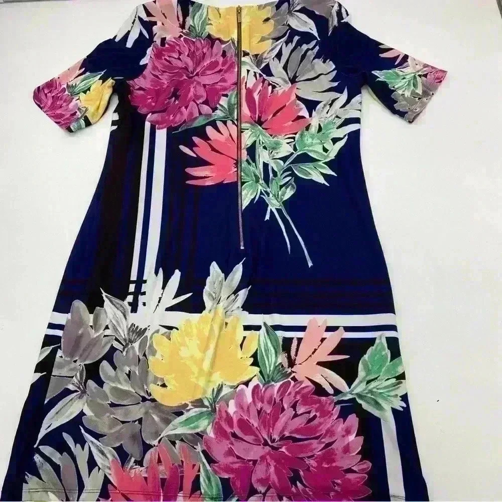 Eliza J  Women’s Floral Dress Multicolor Size 10 - Picture 3 of 11